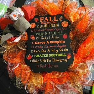 Homemade Fall Wreath